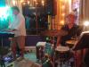 Check out that ‘baby’ drum kit being played by Jay w/ Michael (Reform School) at Bourbon St.’s Wed. Open Mic.